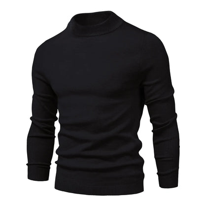 New Winter Turtleneck Thick Mens Sweaters Casual Turtle Neck Solid Color Quality Warm Slim Turtleneck Sweaters Pullover Men.