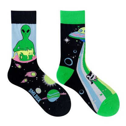 1 Pair Man Women Sock Original AB Tide Socks Colorful Cat Dog Koala Cow Cotton Socks Four Seasons Unisex Medium tube Socks Gift