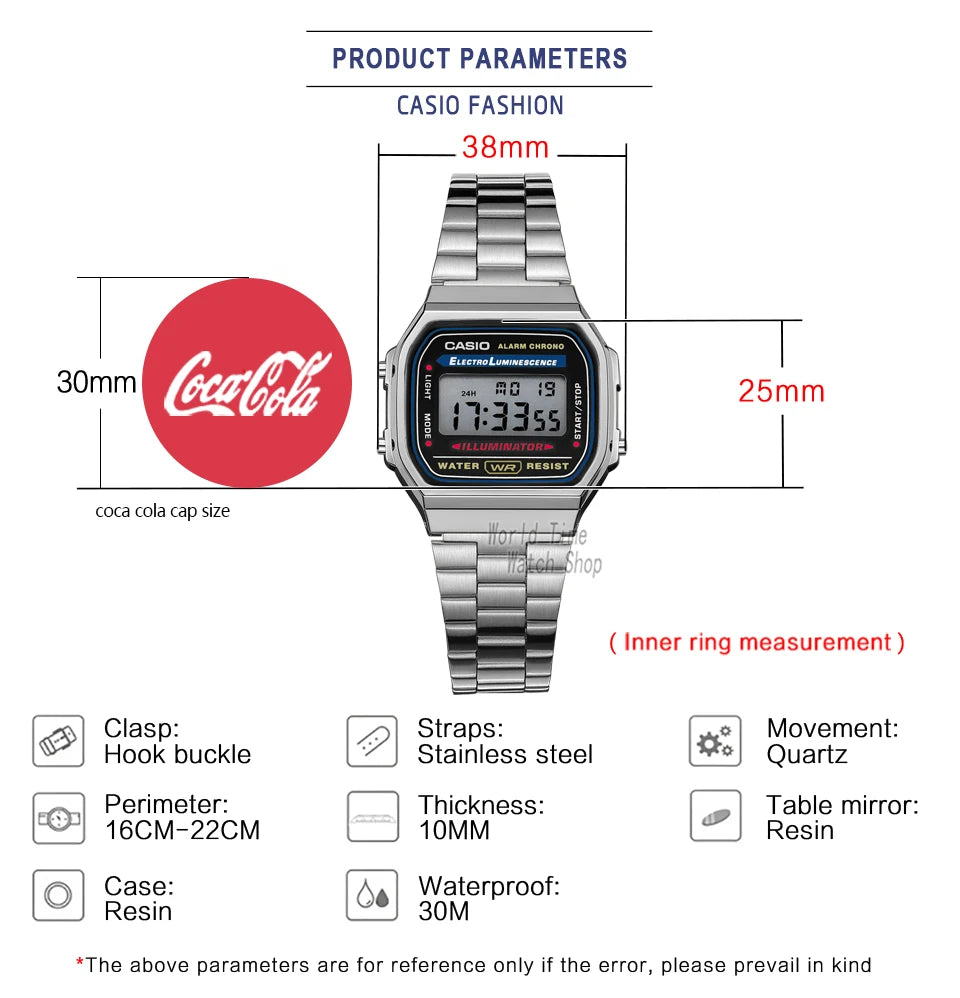 Casio watch silver watch men set brand luxury LED digital Waterproof Quartz men watch Sport military Wrist Watch relogio masculi.