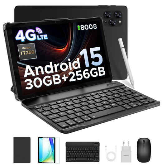 DOOGEE Tab G6 2 IN 1 Smart Tablet PC 11'' Screen Android 15 30GB RAM(6+24) 256GB ROM 8000mAh Battery Dual Speakers Widevine L1.