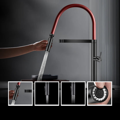 ASRAS large kitchen stainless steel nano sink with built-in waterfall faucet and large drainage outlet design