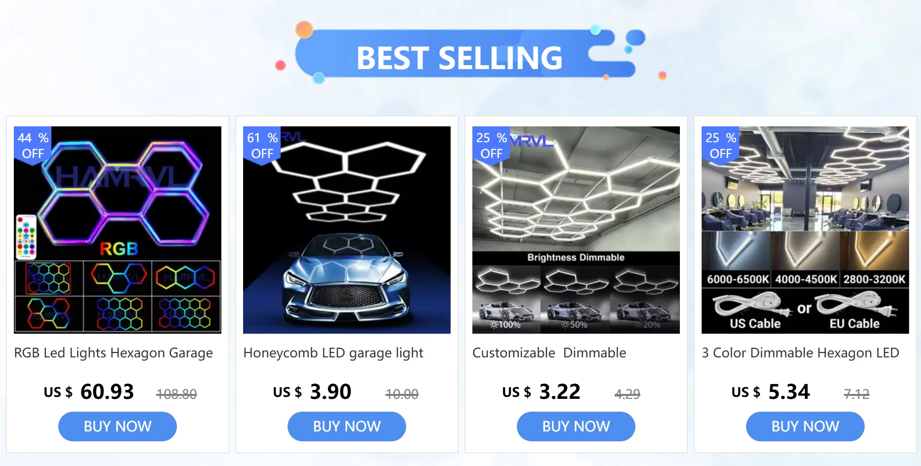 Sechskant-LED-Anschlüsse, 2-polig, V/Y/L/T/I-Anschlusskabel für LED-Lampen, geeignet für eingefügte Sechskant-Lichtröhre 110–240 V.