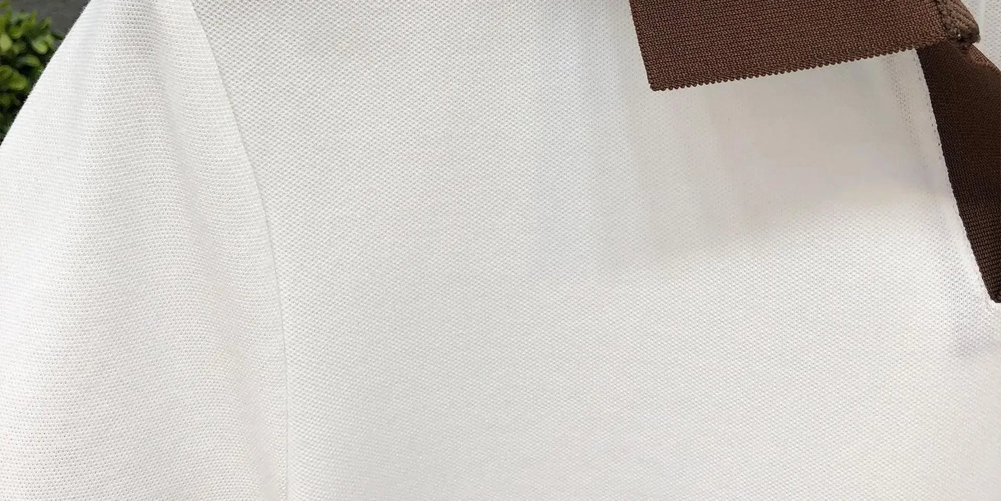 Men's Casual Polo Shirt Collared Short Sleeve Pique Cotton Breathable V-Neck Color Block Half Sleeve Summer Loose Top