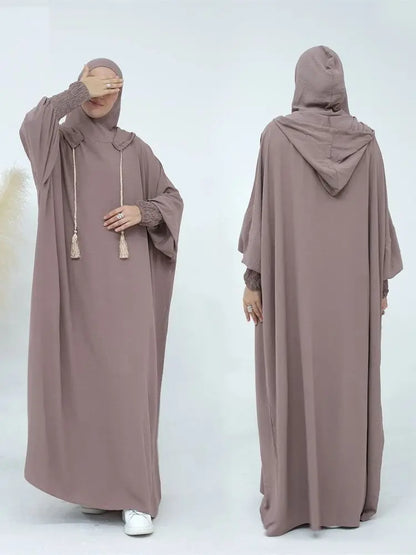 Ramadan Niqab Khimar Muslim Abaya Damen Dubai Turkey Islam Prayer Clothes Women Jilbab Modest Dress Kaftan Robe Femme Musulmane.