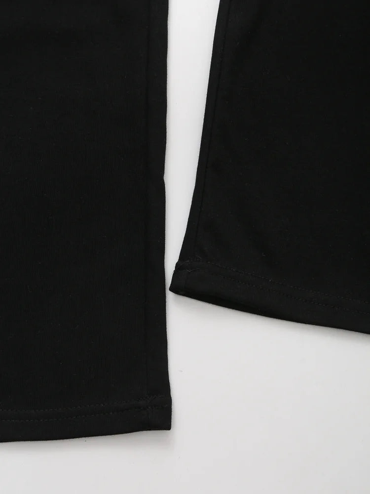 HH Women Casual Sport Pant Suit Vintage Solid Short Sleeve O Neck T-Shirt + Drawstring Jogging Pants Woman Commuting Sets