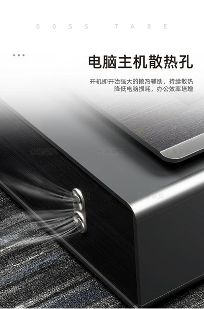 Nordischer minimalistischer Büroschreibtisch, moderner Luxus, Kreativität, Designer, L-förmiger Schreibtisch, fortschrittlicher Raum, Büromöbel, Arbeitstisch FYOD