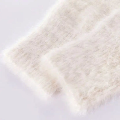 Vintage Preppy Kawaii Cartoon Jacquard Pullover Süße Harajuku Lose Grunge Pullover Y2k Ästhetische Frauen Weiße Gestrickte Pullover.