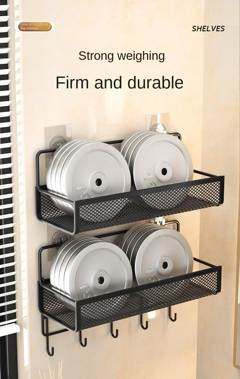 Hängender Aufbewahrungsorganisator, ohne Bohren, tragbar, feuchtigkeitsbeständig, für Küche, Badezimmer, Gewürze, Küche, Badezimmer, Aufbewahrungslösungen