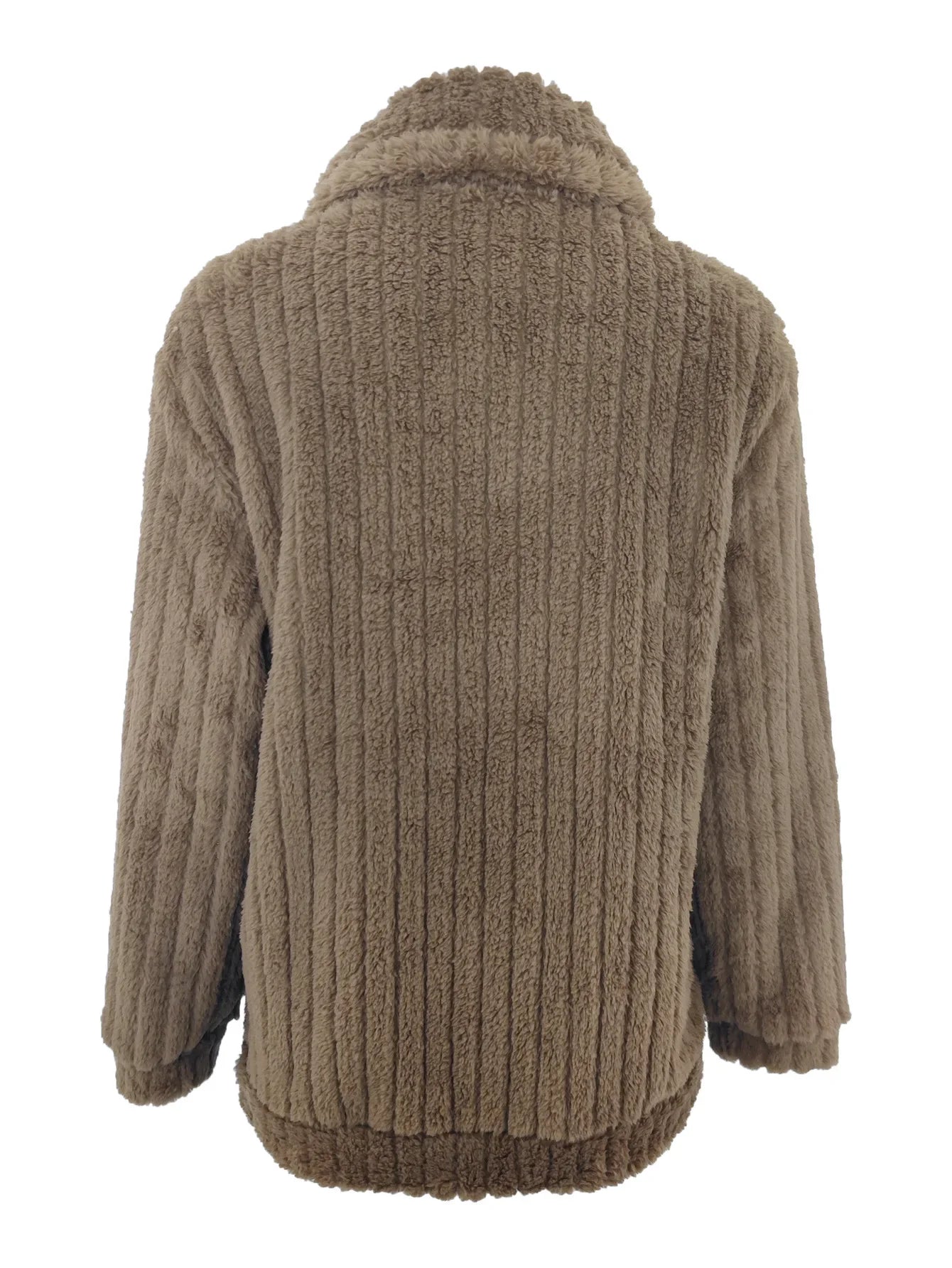 2025, Herbst und Winter, neue Mode, Damenpullover, Mäntel, Übergröße, Fleece-Strickjacke, kurzer Kragen, Tops, Damenbekleidung