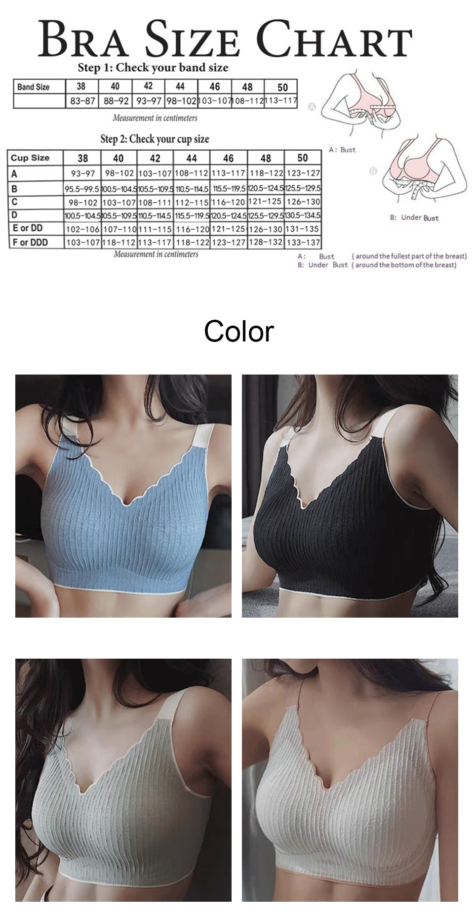 FallSweet Plus Size Bra Active Bras for Women Comfort Seamless Bralette Push Up Sport Brassiere Sexy Intimate Lingerie.