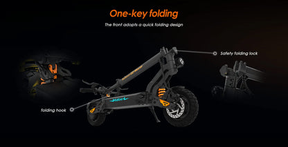 KuKirin G2 Master Electric Scooter 1000W*2 Dual Motor 52V 20.8Ah 60km/h Max Speed Front&Rear Disc Brake Hydraulic Shock Absorber