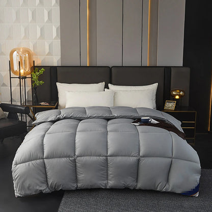 Winter Warm Thicken Duvet 100% Cotton Face Filling Fiber Down Quilts 150x200cm Home Sleeping White Duvet 1pc.