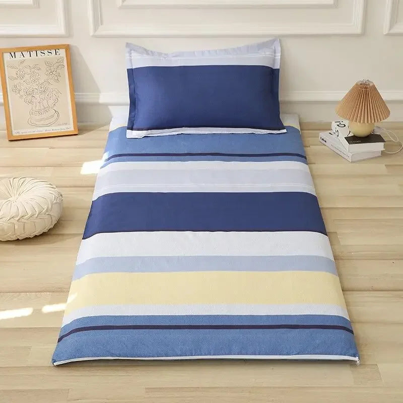 WASART Fully enclosed with zipper mattress protector cover geometric printed baby couple single double bed sheet protection pad