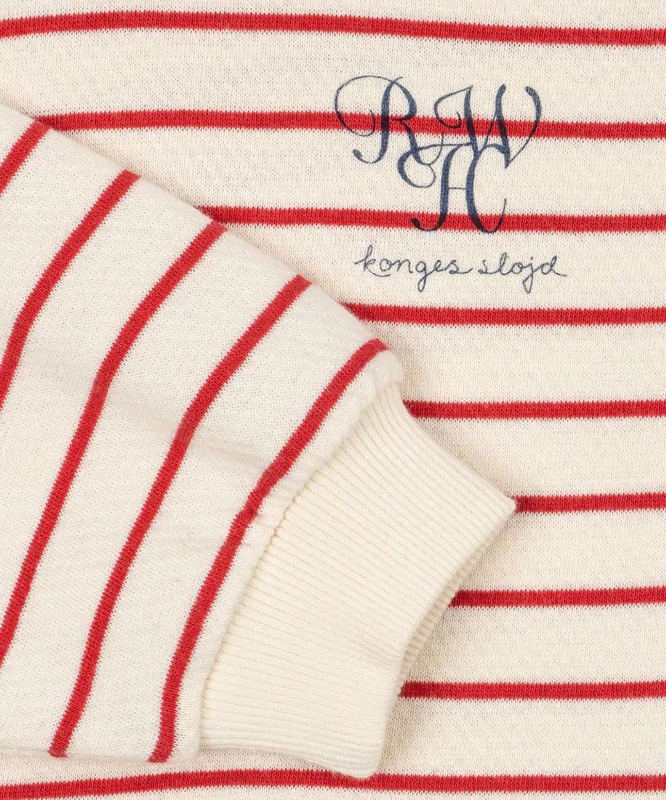 Konges Slojd Autumn Baby Boys Cotton Loose Sweatshirts Shorts Suits Kids Clothes Girls Casual Printed Striped Hoodies Tops Sets