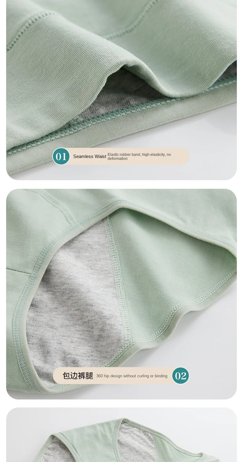 Panties for Menstruation Cotton Menstrual Panties High Waist Period Underwear Culotte Menstruelle Leak Proof Bragas Menstruales.