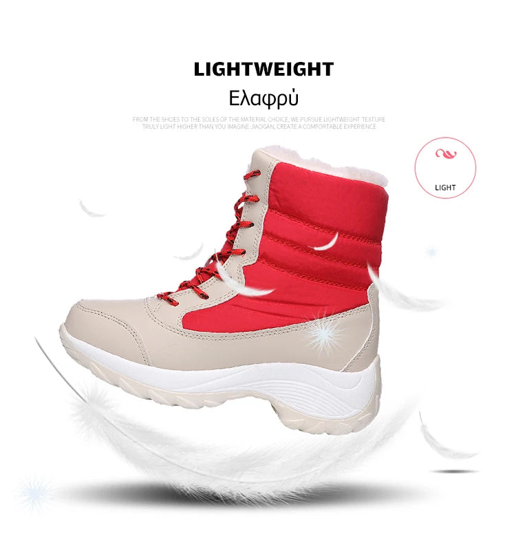 Snow Boots Women New Ladies Shoes Platform Shoes Woman Flat Keep Warm Boots Ladies Casual Plush Botas Mujer Winter Shoes Women.