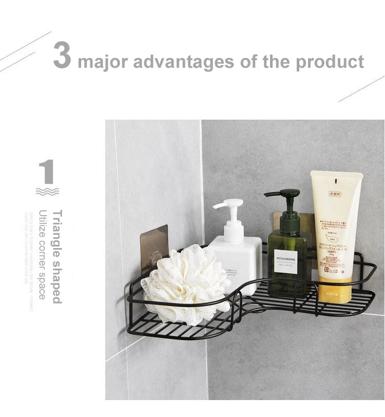 Eisen-Dreieck-Rack für Küche Bad Lager regal verdickt Liebe Eck regal Lager regal langlebig