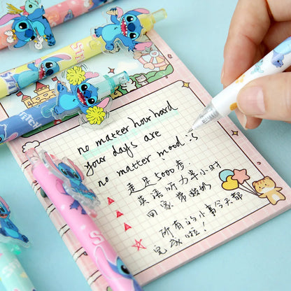 Disney Stitch 48 Stück Gelstift 0,5 mm Schwarz Neue Cartoon Hochwertige süße Studenten lernen Schreibwaren Bürobedarf Geburtstagsgeschenk.