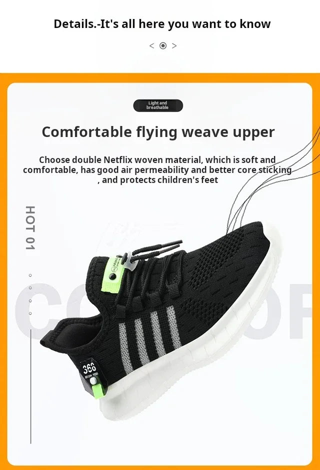 Shoes For Boy Breathable Kids Running Sneakers Lightweight Summer Shoes Casual Trainers Boy Size 27-38 Sportschuhe Kinder.