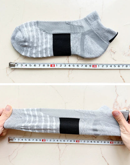 6/3/1 Pairs New Men Sports Running Fitness Flight Short Tube Socks Women's Towel Bottom Basketball Socks Solid Color Black Socks.