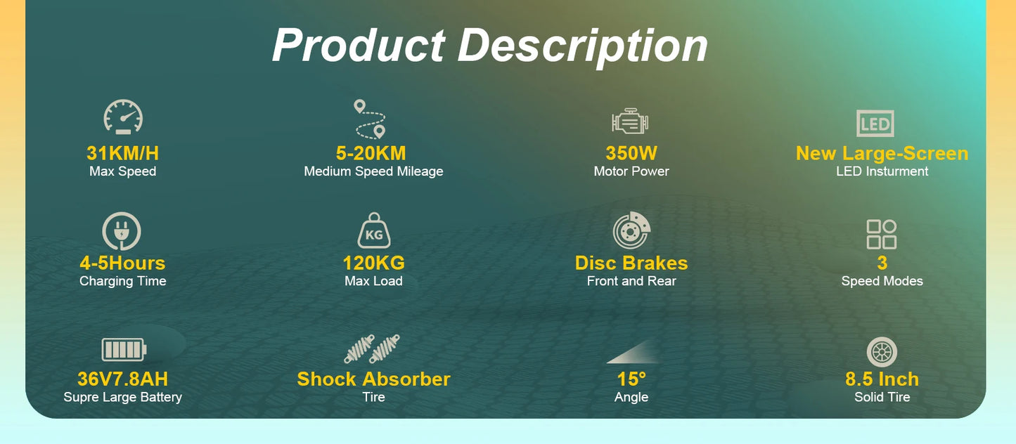 AOVOPRO TX01/365GO Electric Scooter 2025 New Design 350W Super Power Folding Dual Brake Electric Scooter 31KM/H 5-28KM Range.