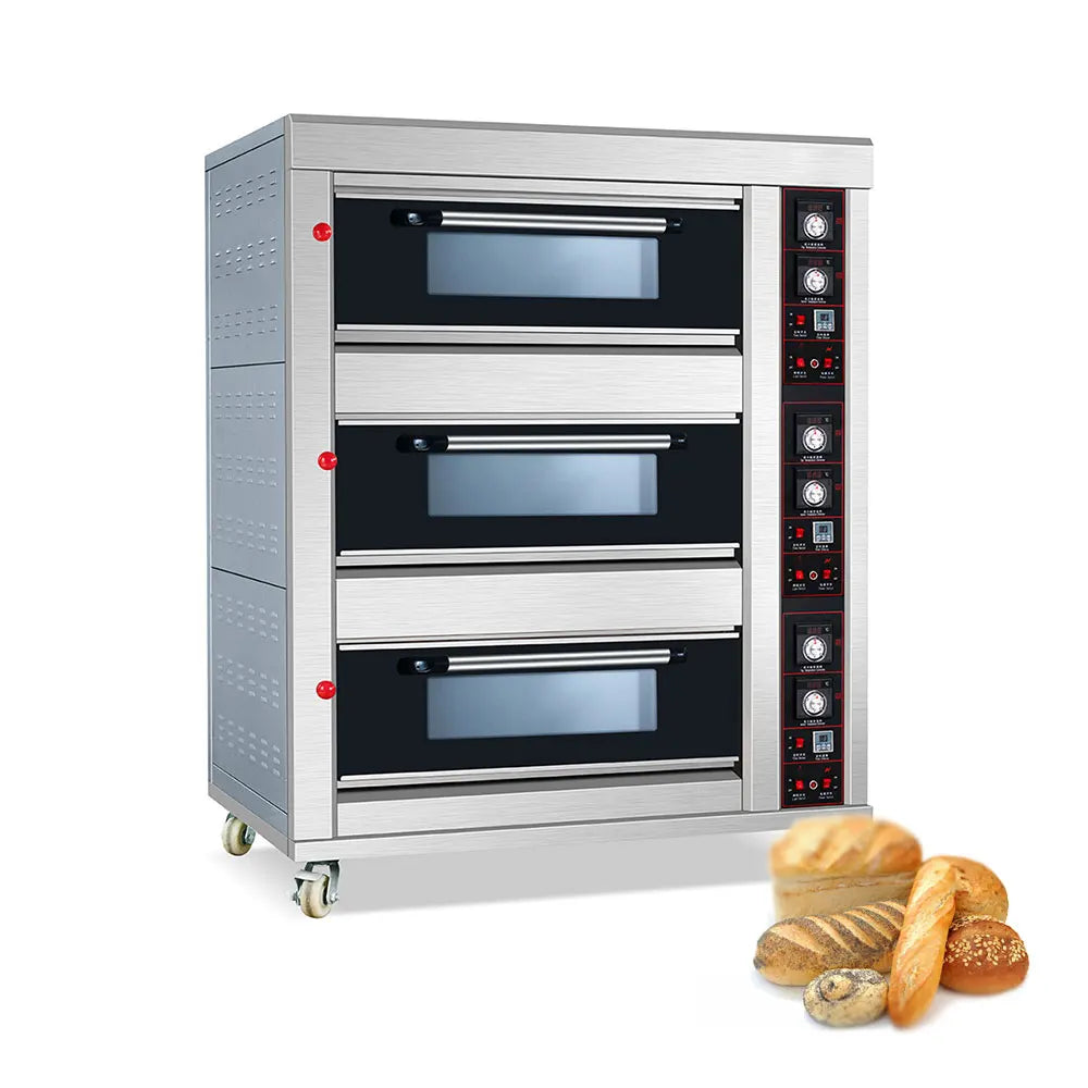 Commercial Electric Gas Automatic Bread Baking Oven Prices / Complete Bakery Equipment Machine For Sale.