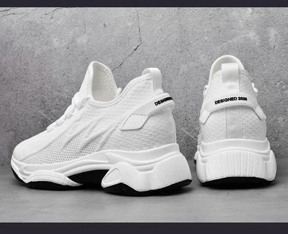 Zunehmende Herren-Turnschuhe, lässige Erhöhungsschuhe, 8 cm Höhenerhöhungsschuhe für den Sommer, atmungsaktive 6 cm Aufzugsschuhe.