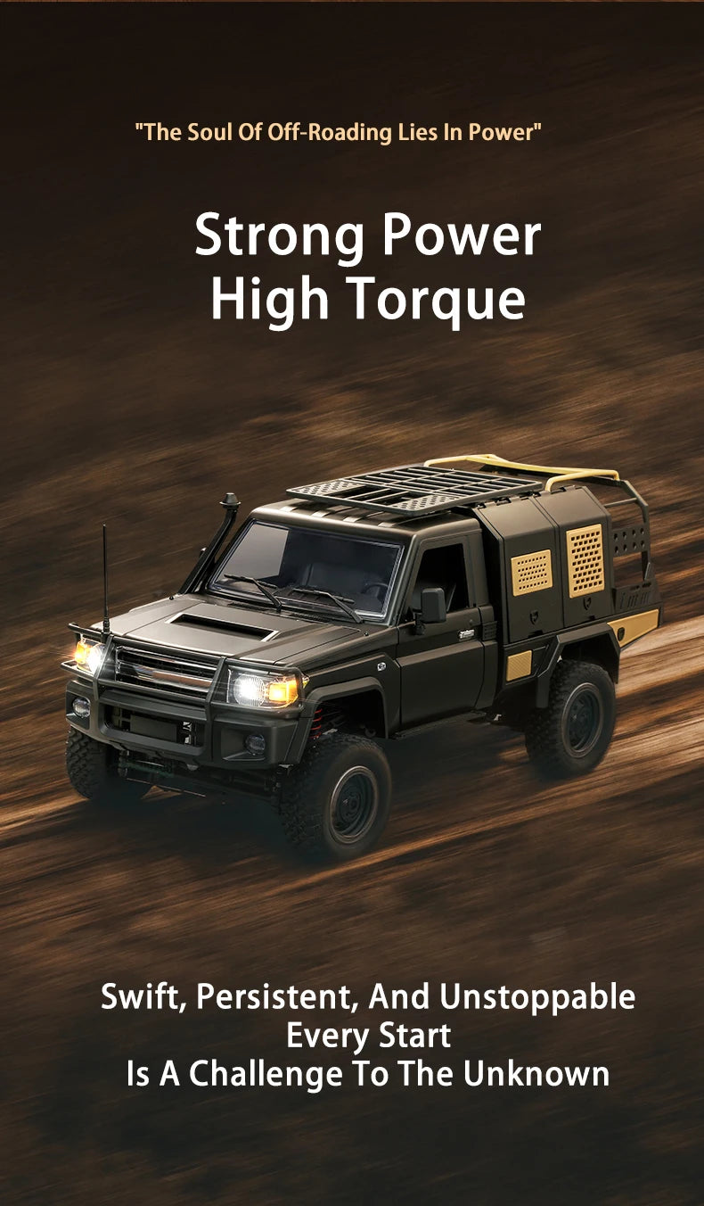 MN82S RC Crawler 1/12 Full Scale LC79 RC Pickup Short Truck 4WD Remote Control Climbing Off-road Car Toys for Kids Adults Gifts.