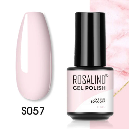 ROSALIND Red Series UV Nail Gel Hybrid Varnish Semi Permanent For Manicure Art Nail Polish Matt Base Top Coat Gel Nail Polish