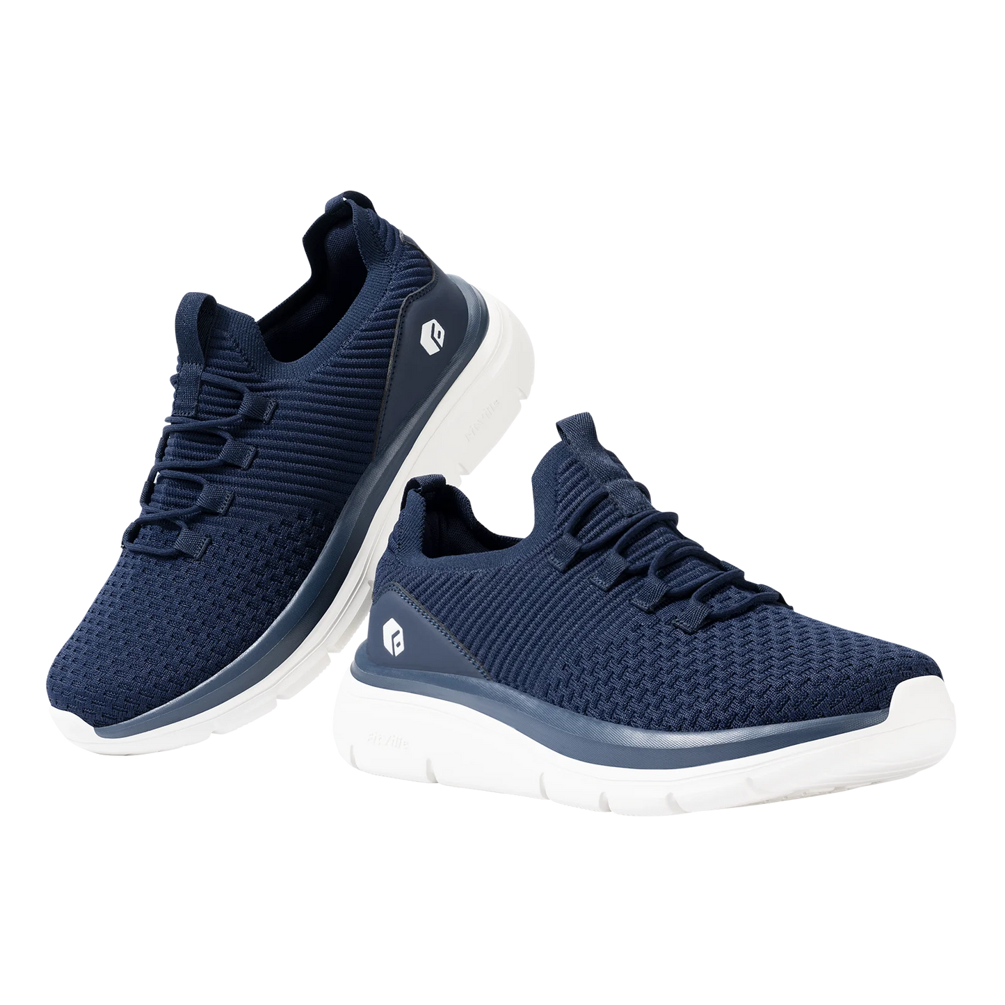 FitVille Herrenschuhe zum Hineinschlüpfen, leichte, breite Breite für Plattfüße, Plantarfasziitis, Fersenschmerzlinderung