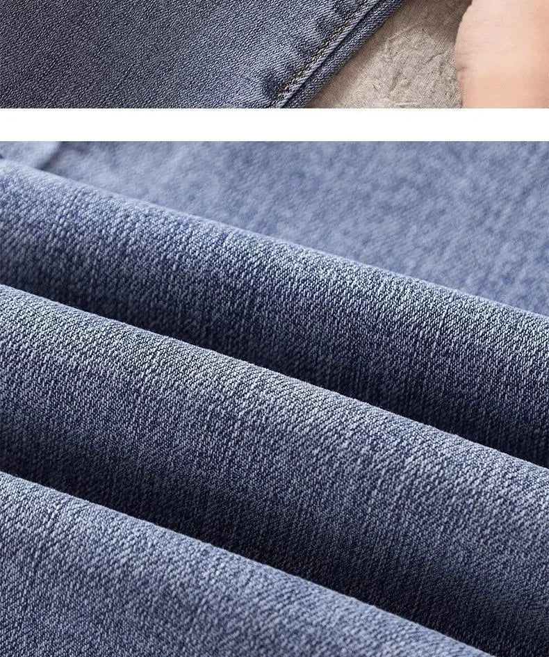 High Waist Nine-Tenths Women's Skinny Jeans Elastic Slimming Fashionable Spring Autumn New Style Small Foot Tight Pants.