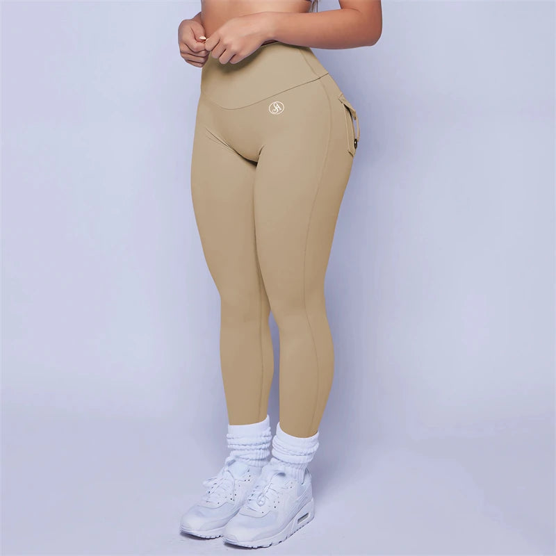 2025 Allure The Band Gym Leggings Women High Waist Tights Pants Peach Hip with Pockets Women Workout Gym Leggings ATB Yoga Pants