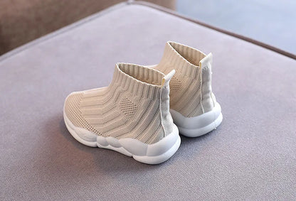 Kids Sock Shoes Knitted Fashion High Top Sneakers for Boys Girls Casual Sport Sock Sneakers 2-6 Years Children Tennis Shoes.
