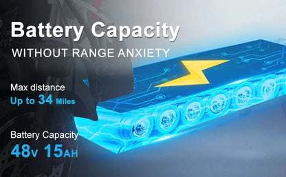 EMOKO HVD3 Electric Scooter Adult 10"City-road Tires E-Scooter 800W 48V15AH Battery City EScooter.