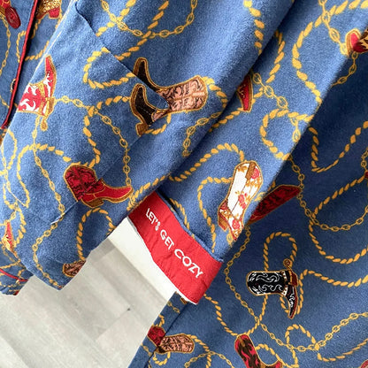 2025 New Pajamas Suit Cotton 2 Piece Set Women Print Cartoon Nightwear Long Sleeve Trousers Set Autumn Loungewear Home Clothes