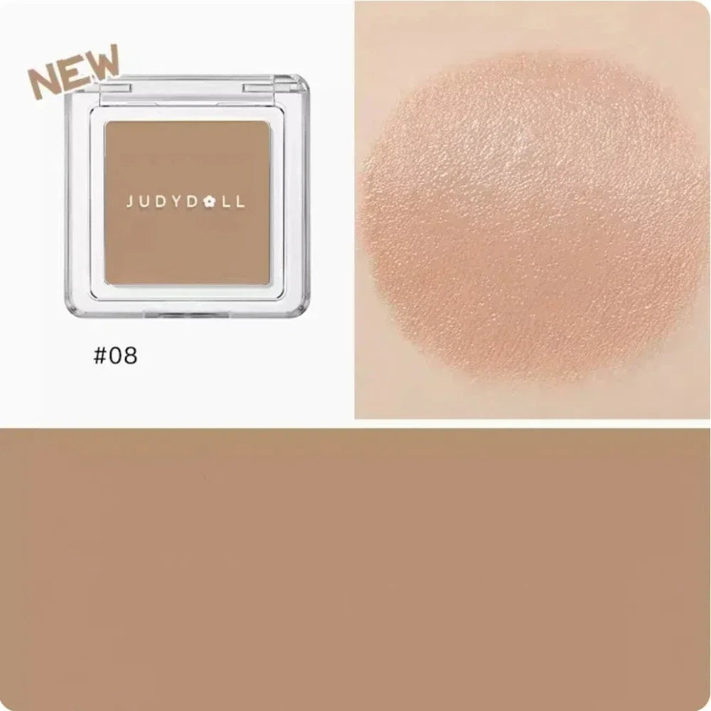 Judydoll Monochrome Blush Portable Silky Cream Multipurpose Blusher Eyeshadow Nude Natural Brighten Skin Tone Makeup Cosmetics.