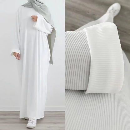 2023 Autumn Winter Knitted Dress Muslim Women Abaya Female Arabic Turkey Modest Dresses New Warm Long Robe Islam Clothing.