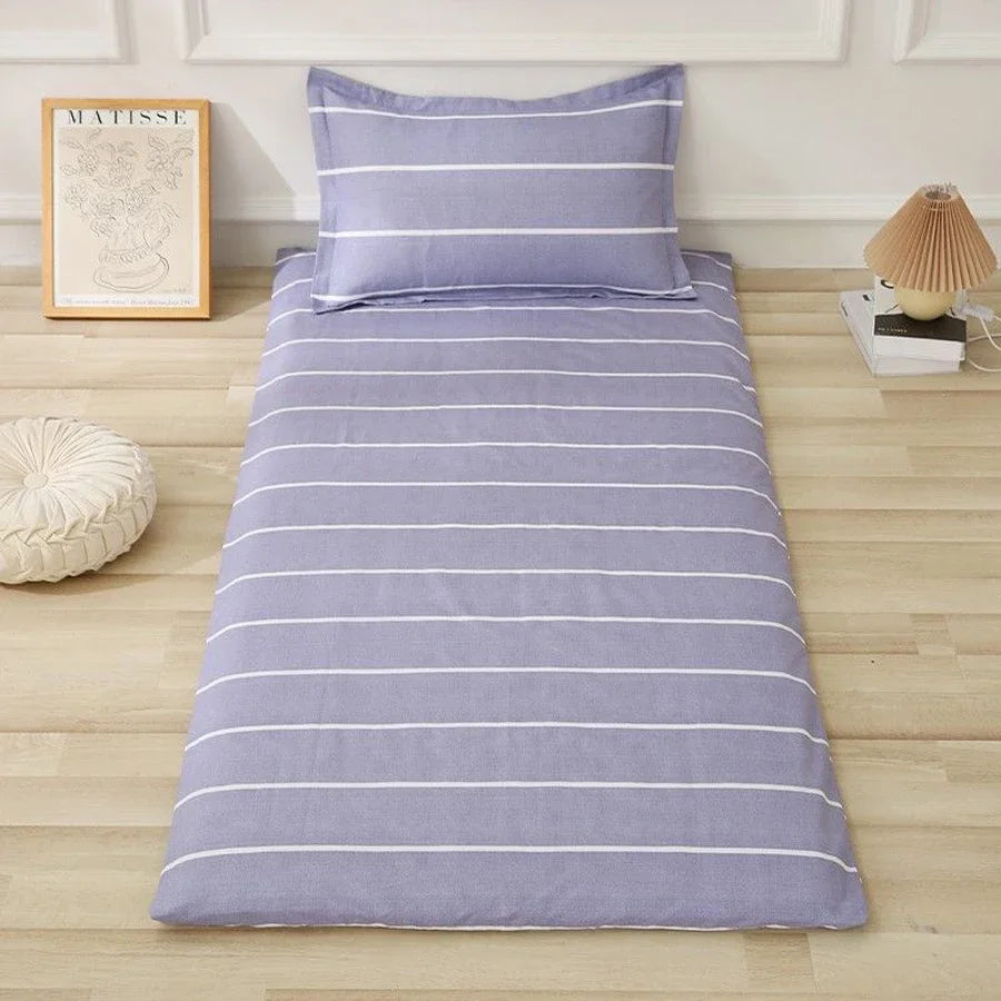 WASART Fully enclosed with zipper mattress protector cover geometric printed baby couple single double bed sheet protection pad.