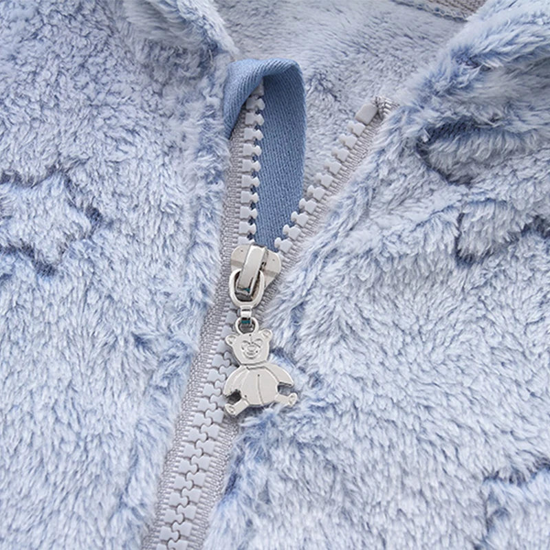 Weiche Neugeborene Baby Kleidung Flanell Herbst Winter Baby Jungen Mädchen Overall Cartoon Neugeborenen Body Warme Strampler für Babys 0-12M.