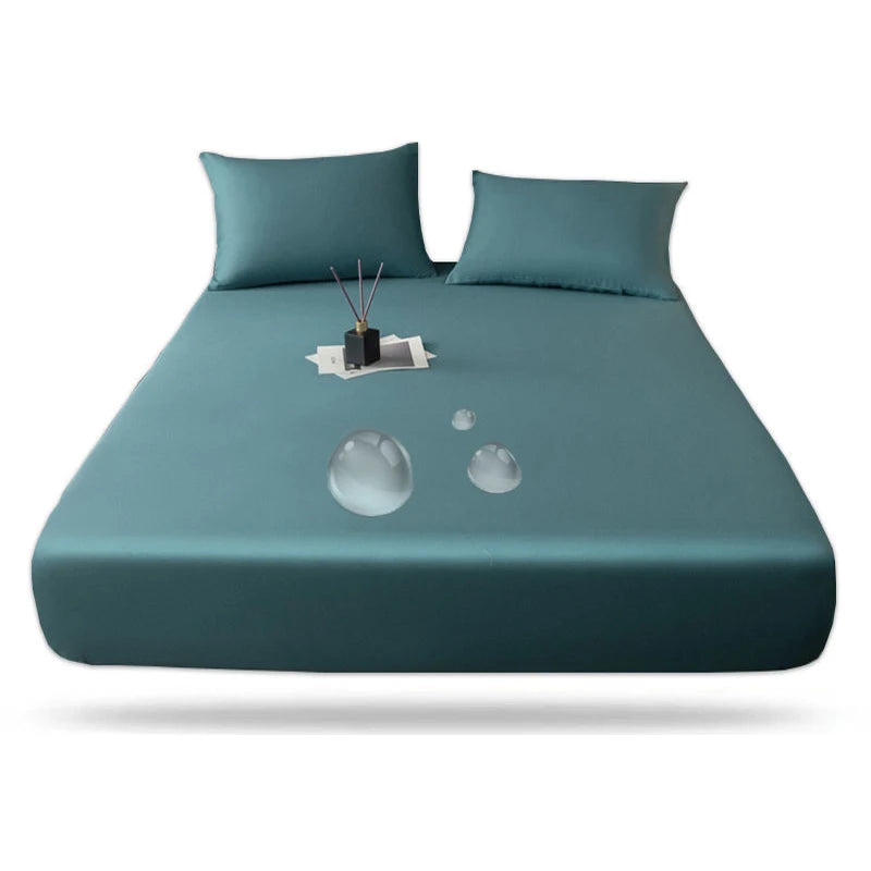 WOSTAR Waterproof mattress protector cover 150x190 single double queen king size elastic fitted sheet style bed protection pad.