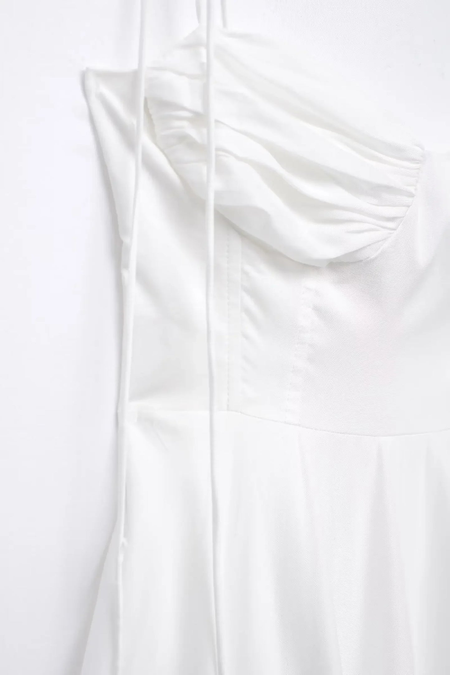 TFMLN Elegantes, gestuftes langes Kleid für Damen, 2024, Sommer, klassische Mode, solide Kleider mit seitlichem Reißverschluss, hohe Taille, A-Linie, Partykleid.