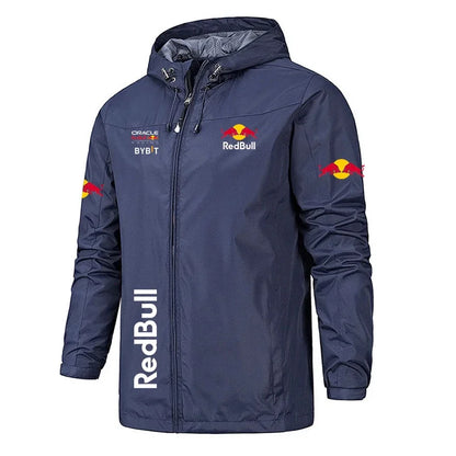 2026 Spring Autumn Motorcycle Jacket Red Bull Logo Printed Jacket Autumn Men's Zip Jacket Red Bull Logo Men's Jacket S-5XL.