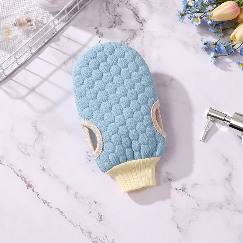 Bath Glove Honeycomb Body Scrub Towel Skin Exfoliating Scrubber Brush Back Body Massage Rubbing Dead Skin Cleansing Bathing Tool.