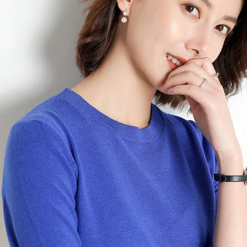 22 farben Herbst und Winter Kaschmir Pullover Frauen Pullover Oansatz Pull Femme Lange Hülse Frauen Casual Lose Pullover Pullover