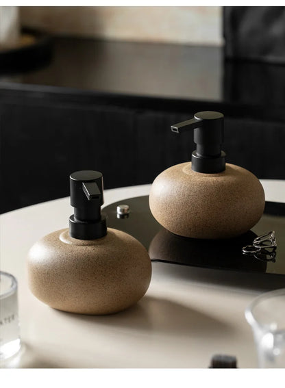Nordic Keramik Lotion Flasche Squeeze Flasche Bad Seife Spender Shampoo Körper Lotion Conditioner Flasche Bad Zubehör