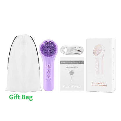 Sonic Electric Face Cleansing Device Facial Cleanser Facial Cleansing Machine Skin Scrubber Skin Massager Skin Care Tools Beauty.
