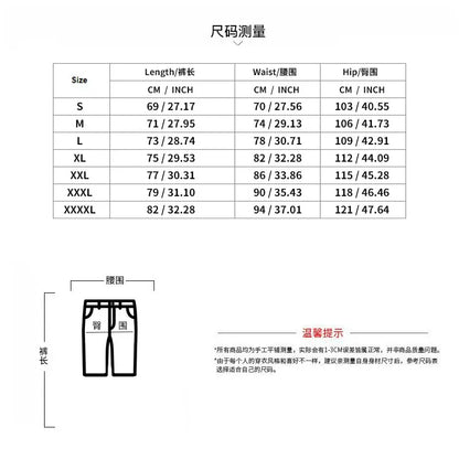 Grenzüberschreitende Sommer-lose und atmungsaktive Capri-Hose, Herrenmode, lässige, atmungsaktive Shorts, Jogginghose für Herren.