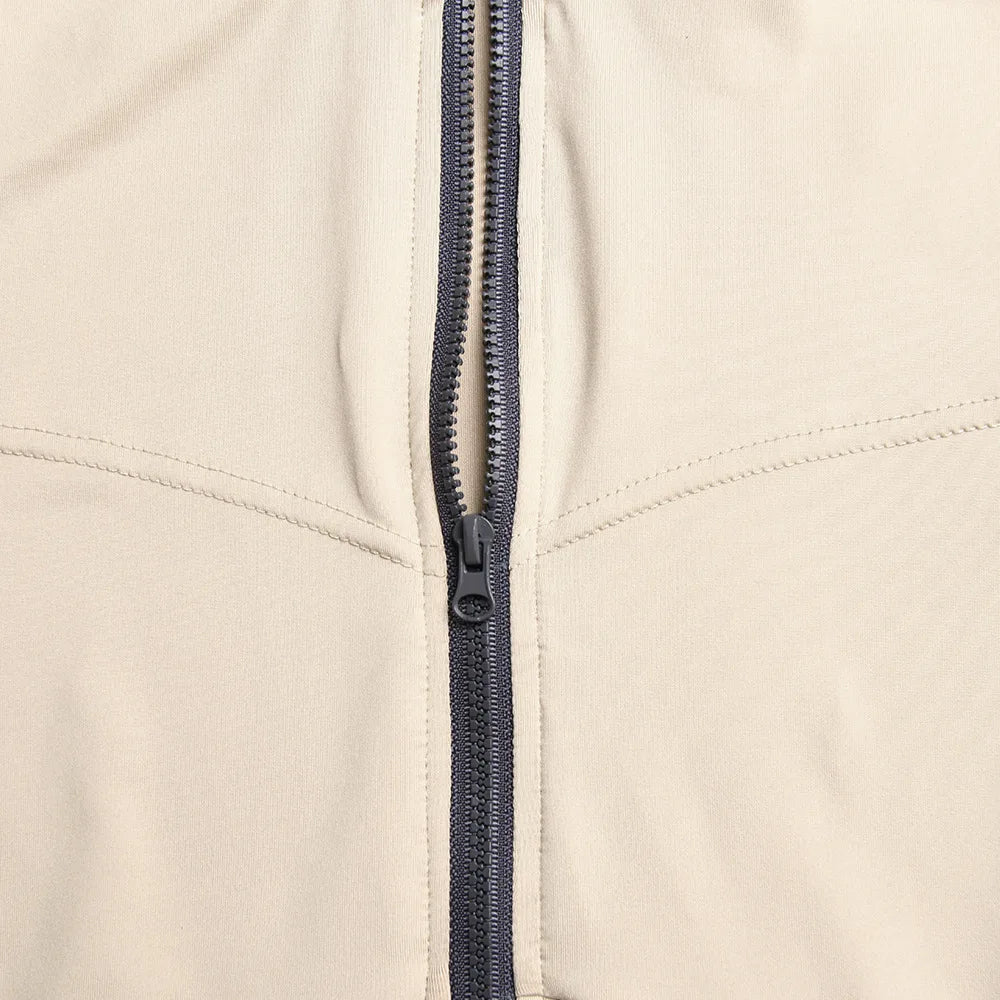 Elegant Women Zip-up O-neck Long Sleeve Jumpsuit Streetwear 2025 Summer Autumn Female Overalls One Piece Fitness Sports Bodysuit