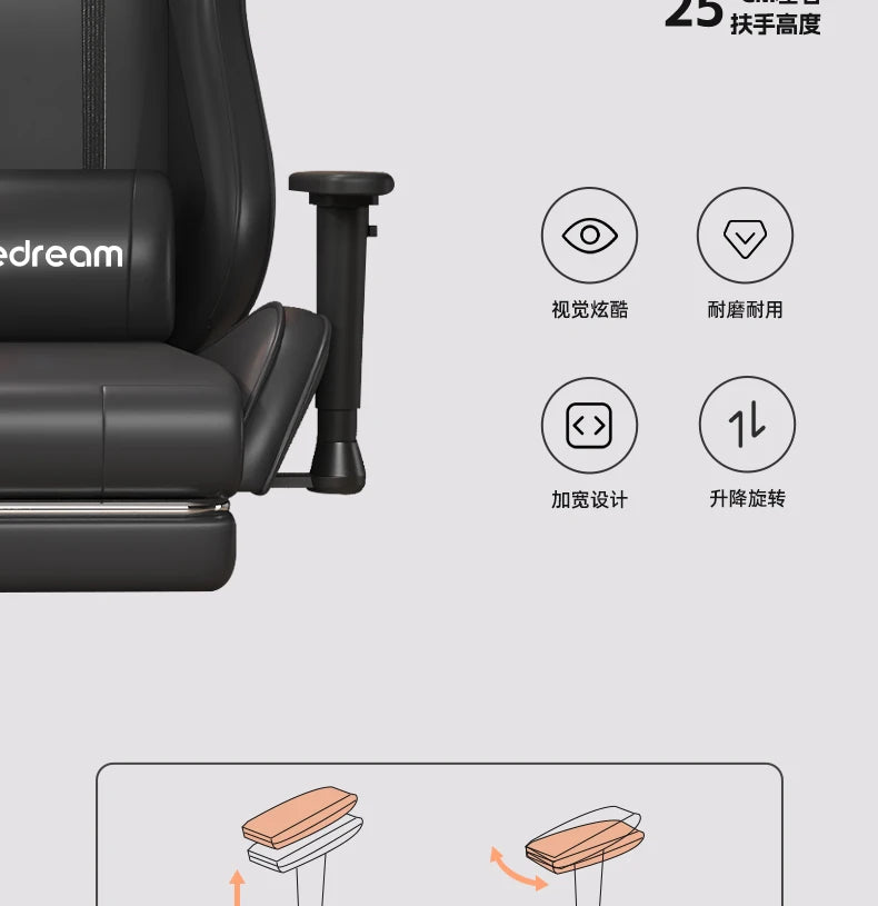 Moderne Gaming-Bürostühle, Computer, ergonomisch, drehbar, Komfort-Bürostühle, verstellbare mobile Büromöbel, Bureaustoel LLOC