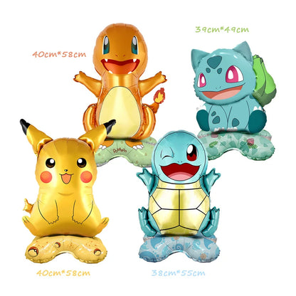 Pokemon Geburtstag Party Dekoration Pikachu Blitz Neue Ballon Set Kid Event Liefert Einweg Geschirr Banner Maske Hintergrund